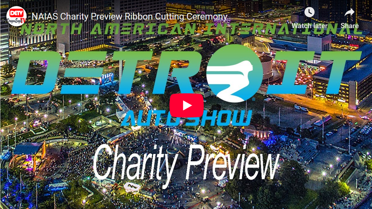 NAIAS Charity Preview Ribbon Cutting Ceremony