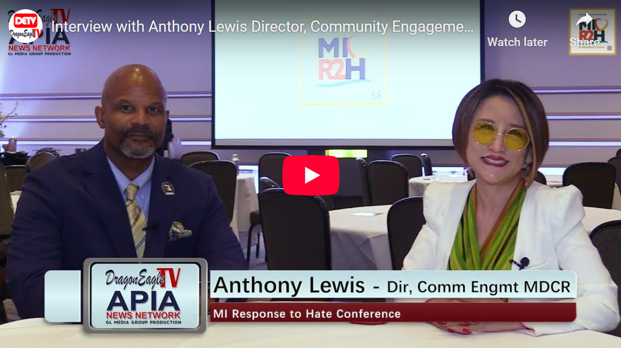 Interview with Anthony Lewis Director, Community Engagement MDCR at MI Response to Hate Conference