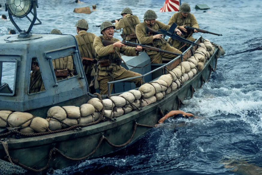 A group of soldiers in a boat
AI-generated content may be incorrect.